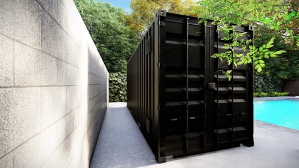 Container poolhouse met bar-achtige luifel voor zomerkeuken - Afbeelding 5