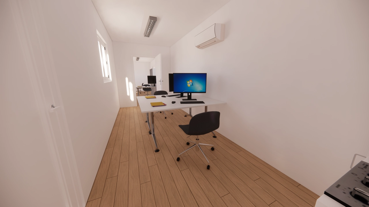 Kantoor en pauzeruimte met kitchenette van 28 m² in een container van 40 voet - Afbeelding 2