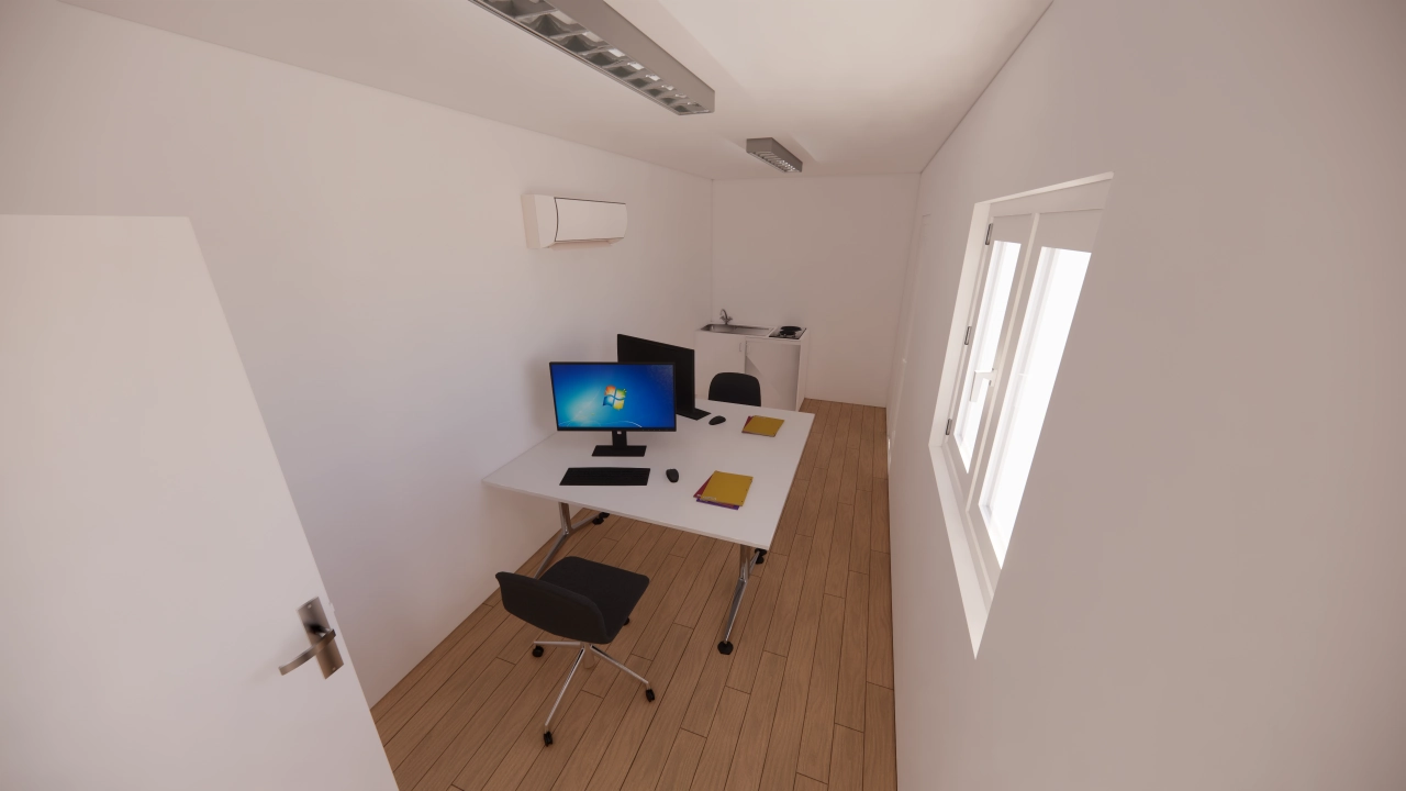 Kantoor en pauzeruimte met kitchenette van 28 m² in een container van 40 voet - Afbeelding 9